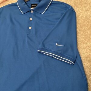 Men's NikeGolf Dri-Fit Blue Polo Shirt